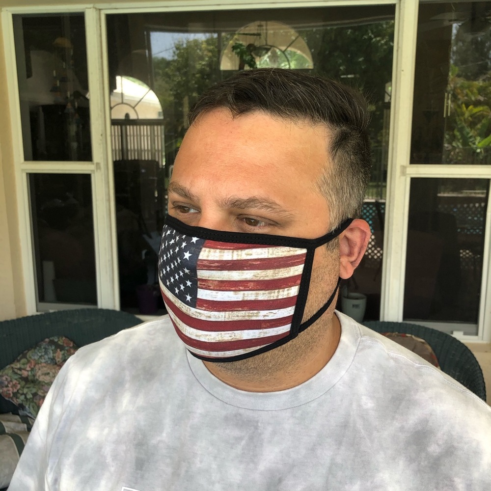 2 for $20! American Flag face mask